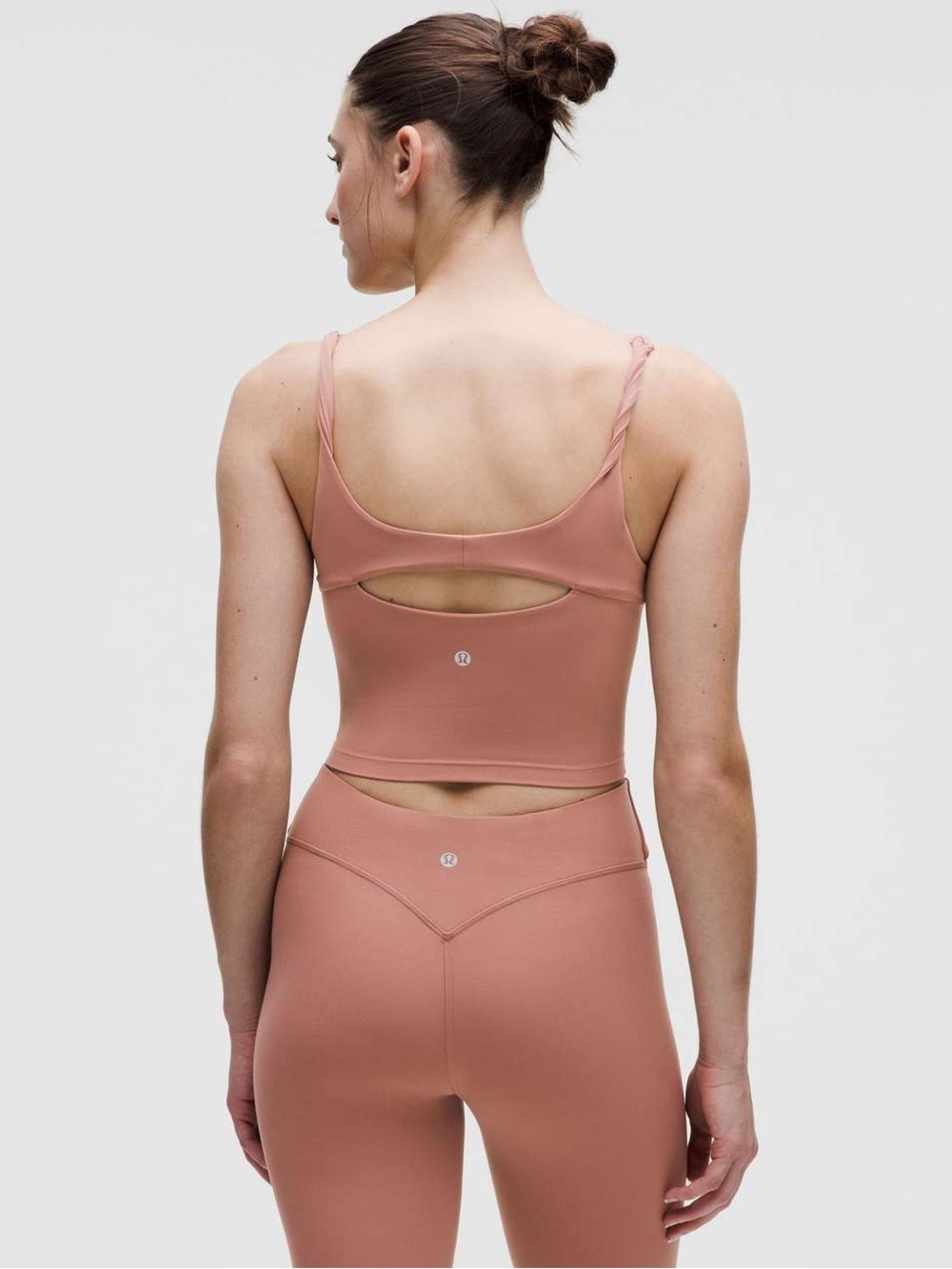 Lululemon Align Twist-Strap Crop Tank Top Red Clay